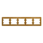 GLOSSA 5-постовая РАМКА, горизонтальная, ДУБ