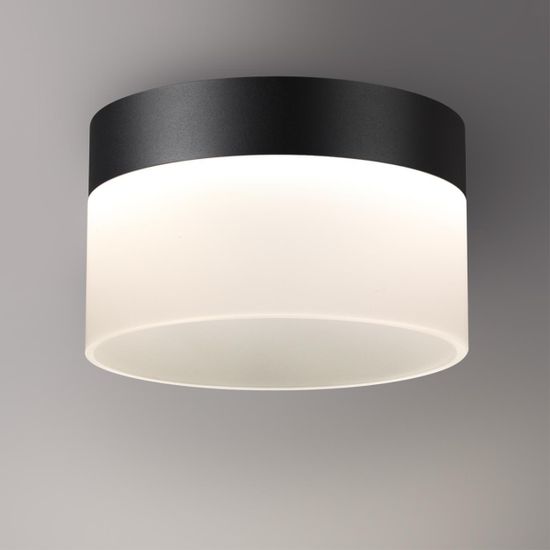 359446 OVER NT24 336 черный Светильник накладной светодиодный IP20 LED 18W 220-240V 4000K 1170Лм AURA