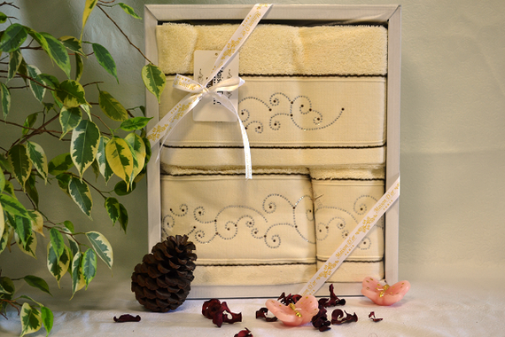 Набор полотенец  DALIY - ДАЛИИ 3пр 30х50 50х90 и 70х140 Maison Dor (Турция)