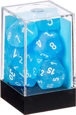 Chessex 7-dice set Frost Carribean Blue / White