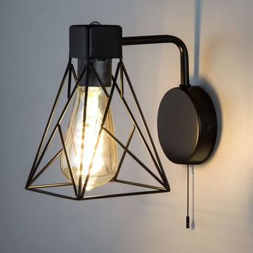 70107/1 / настенный светильник / черный