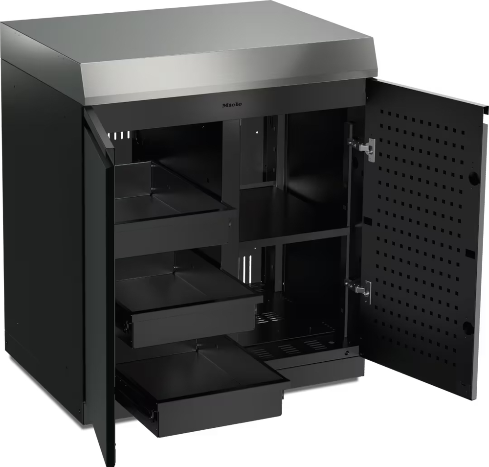 Модуль для хранения Miele Dreams – Store L с полками сталь