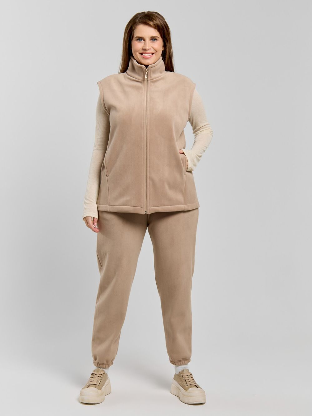 Толстовка (жилетка) Блик-3 Виотекс БЕЖЕВЫЙ