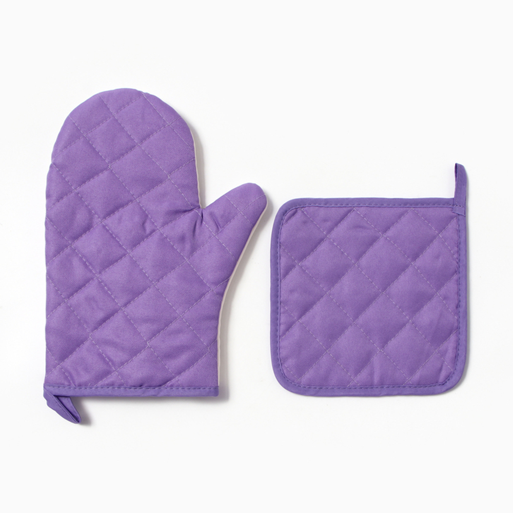 Набор кухонный «Василек» варежка-прихватка 20×27 см, прихватка 17×17 см 100% п/э