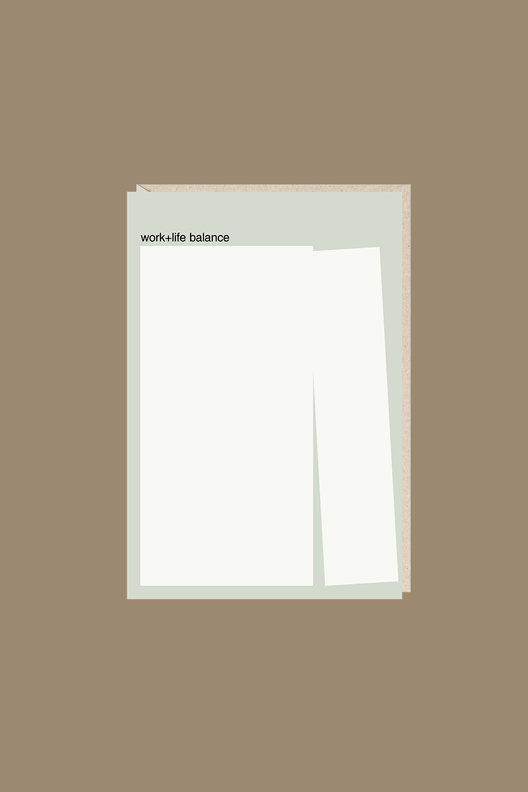 Открытка Work+Life balance / Mitrozhe