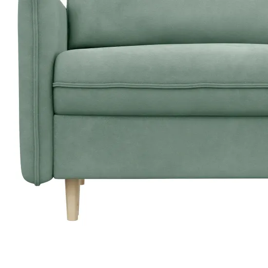 СКАНДИ Диван тканевый прямой мятный