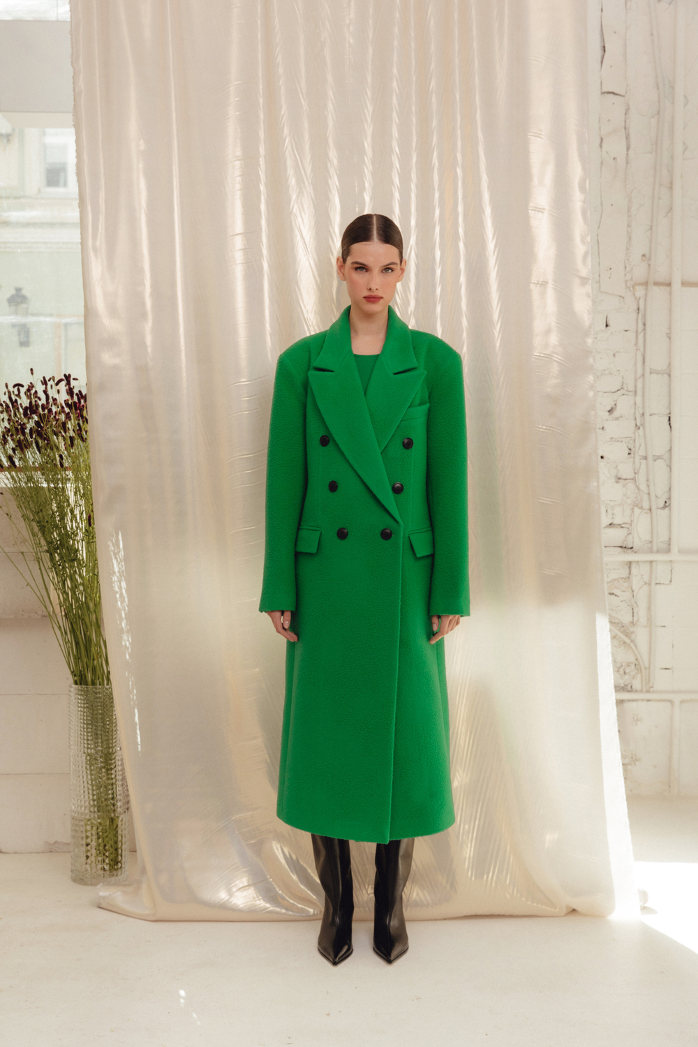 Пальто «Ингрид», зеленый