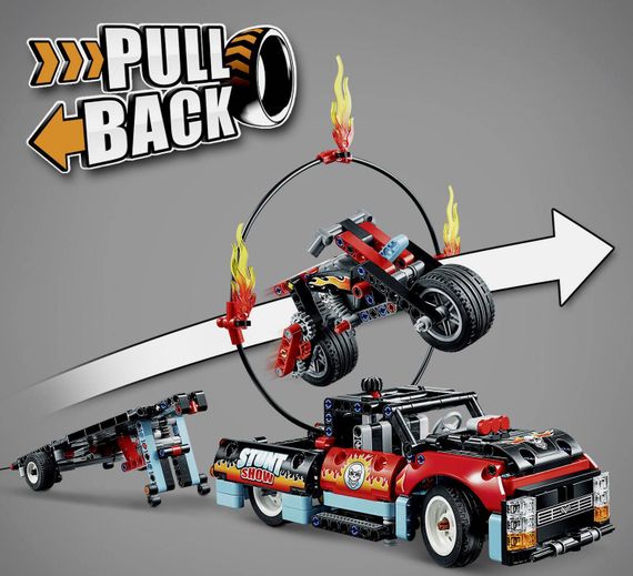 Lego konstruktor Technic Stunt Show Truck & Bike