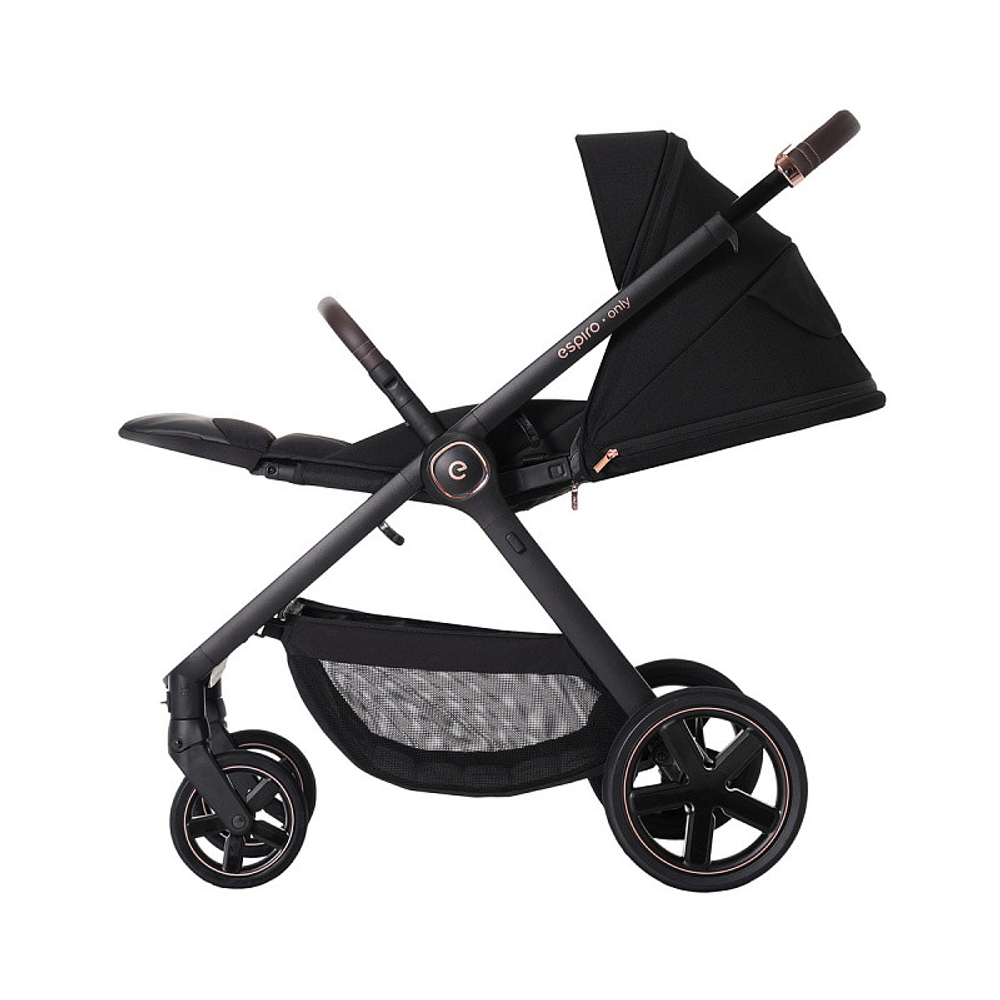 Детская коляска 3 в 1 Espiro Only 2025 и автокресло Pi Gray blue 410 stylish black / Серый/синий (Gray blue 103)