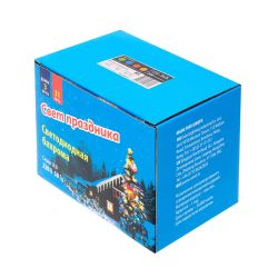 ULD-C2030-240-TBK MULTI IP67 Занавес светодиодный с эффектом мерцания. 3х2м. Соединяемый. 240 светодиодов. Разноцветный свет. Провод черный. TM Uniel.