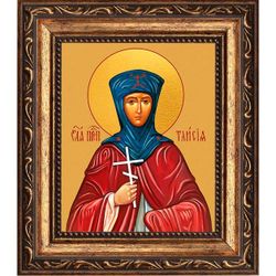 Таисия Фиваидская Преподобная. Икона на холсте.