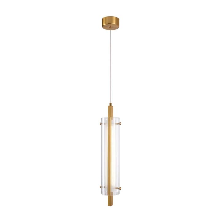 Подвесной светодиодный светильник Indigo Vitreo 11067/A/1P Brass V000173L