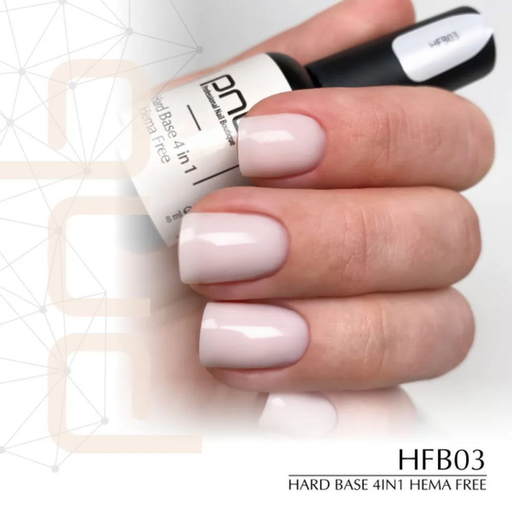 База без содержания HEMA PNB HFB03 УФ/ЛЕД/ Hard Hema Free Base PNB HFB03, 8 ml UV/LED