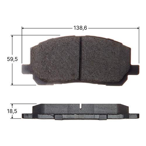 Колодки тормозные дисковые Avantech передние (противоскрипная пластина в компл.) AV1034