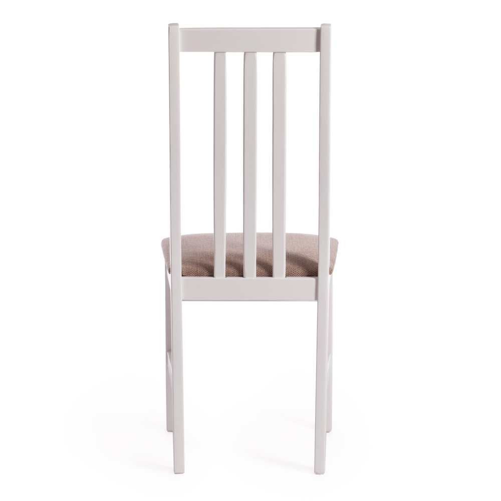 Стул SWEDEN Многослойная фанера, 41*40*99 см, white, ткань бежевая (Ford William 7)