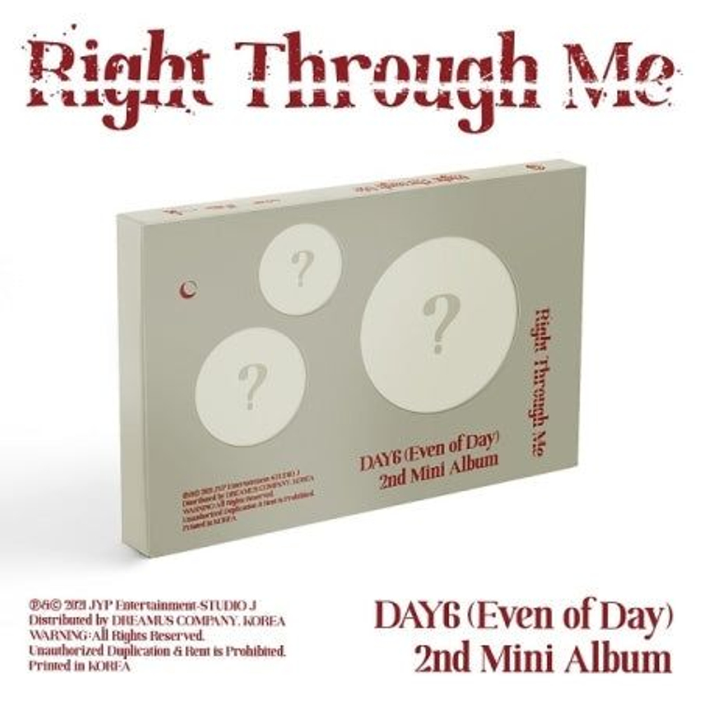 Альбом Day6 (EVEN OF DAY) - RIGHT THROUGH ME 2nd Mini Album