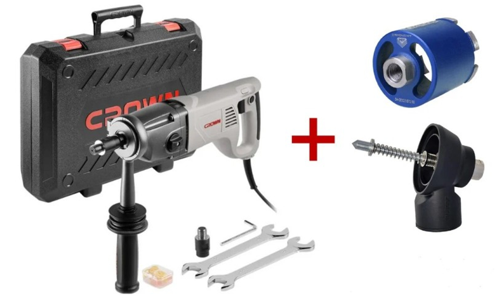Машина алмазного бурения Crown CT32072DH BMC с микроударом + комплект электрика CT32072DH BMC + 72/65PUN1816