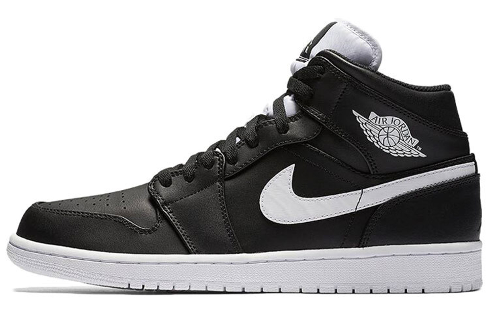 Кроссовки Jordan Air Jordan 1 Retro Mid Black White