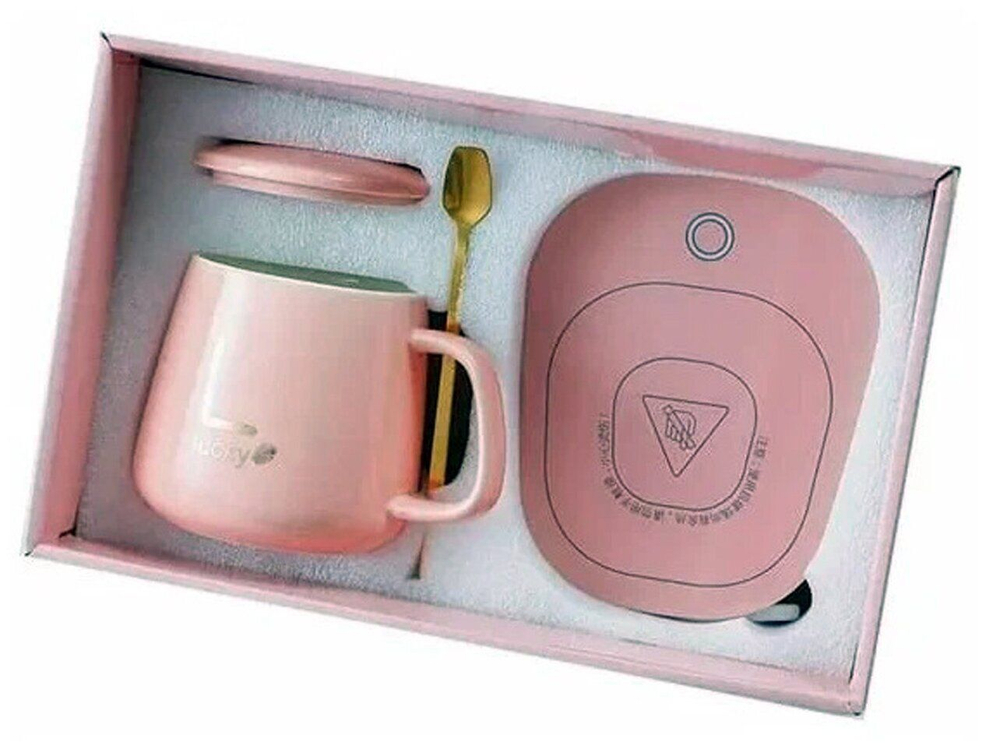 Кружка с подогревающей панелью от USB(5B)/ Чашка для чая и кофе