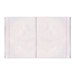 Тетрадь бумвинил А5, 48 л., скоба, офсет №2 ЭКОНОМ, клетка, с полями, STAFF, СИНИЙ, 402018