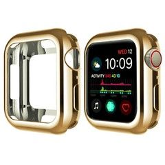 Силиконовый чехол Gloss Case для Apple Watch 40 мм (Золотой)