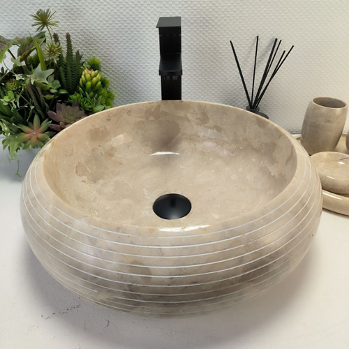 Раковина из мрамора Donut Cream Allur DM-62929 45*45*15 133