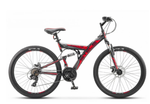 Велосипед 26" Stels Focus MD, 21-sp,рама 18,Чёрный/красный