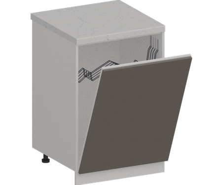 Кухня Модуль ШНВ 600 Белый / Грей Софт