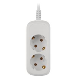 Удлинитель электрический ЭРА UDL-10-230-E Greenline 2 розетки с заземлением 3м ПВС 3x0.75мм2 | Электротовары