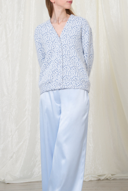 Кардиган 4704з, бело-голубой #521БГ134704з