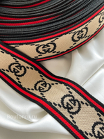 Резинка (тесьма) Гучч. лампас эластичный 5 см