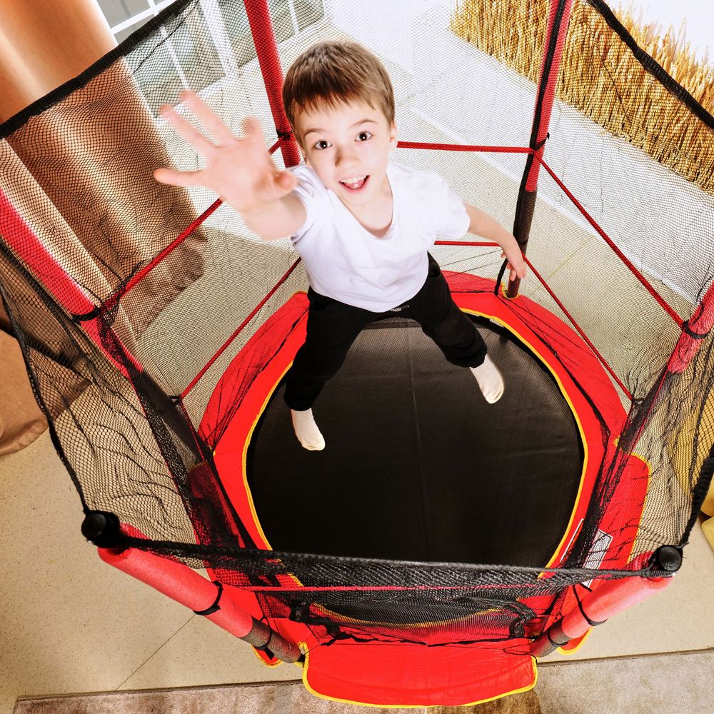 Батут детский DFC TRAMPOLINE-RED 55&amp;quot; с сеткой