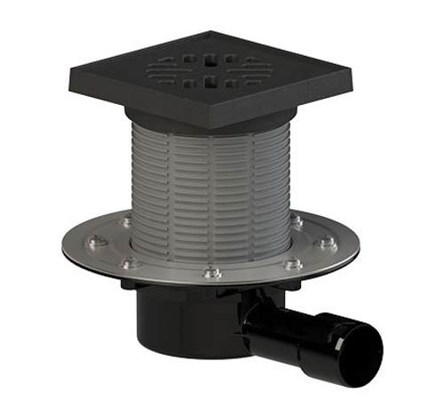 ТП-510.1PNG Трап горизонтальный регулируемый с чугунным подрамником Ду40/50