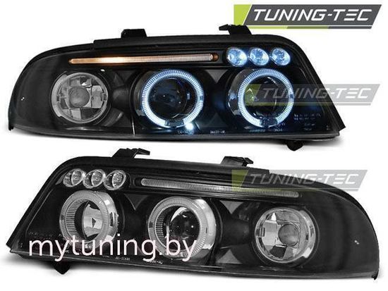 Фары передние ANGEL EYES BLACK для AUDI A4 01.99-09.00