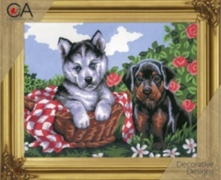 "Щенки"-6192К вышивка