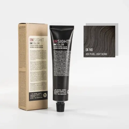 Краска для волос 8,18 пепельно-жемчужный светлый блонд INCOLOR INSIGHT PROFESSIONAL, 100 мл
