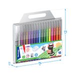 Фломастеры 18 цветов Berlingo Жил-был кот, смываемые, блистер