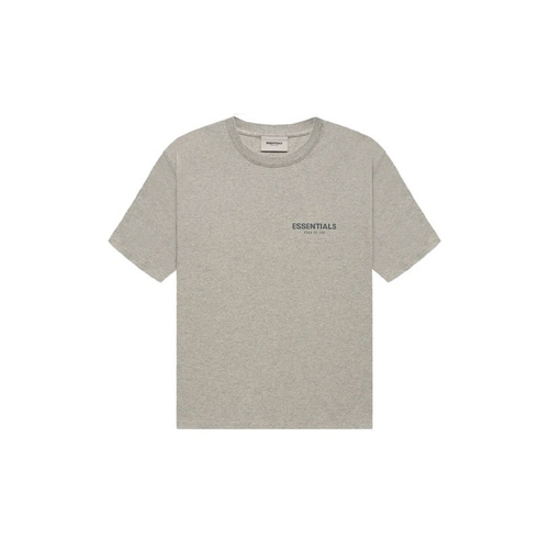 Футболка Fear of God Essentials Tee Dark Heather Oatmeal, FOG-FW21-222