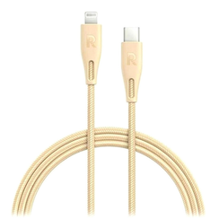Кабель RAVPower MFI USB-C to Lightning, 2 м (RP-CB1018), золотистый