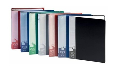 Папка 40 ф пл. 0,65 мм А4 торцевой карман ВPV40 ассорти