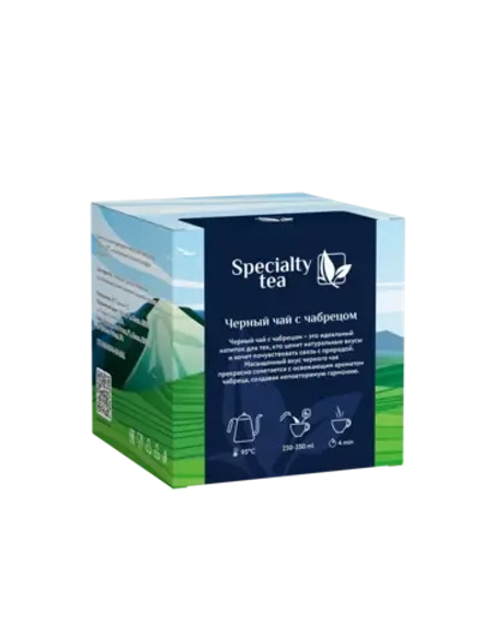 Черный чай с чабрецом