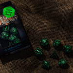 Runic Black & glow-in-the-dark Dice Set (7)