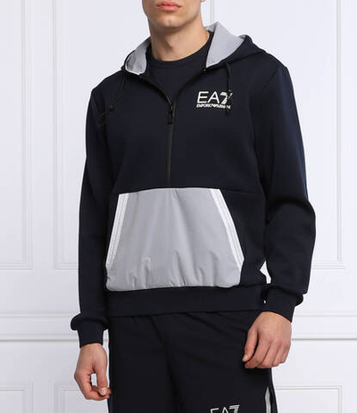 Худи EA7 - темно-синий(3LPM17 PJEZZ)