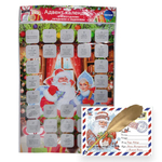 Набор новогодний: адвент календарь с новогодними загадками и заданиями А3 30*40см., письмо Деду Моро