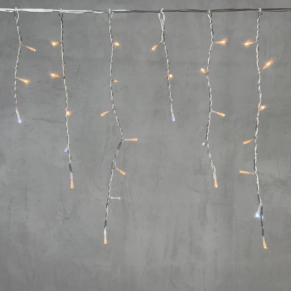 Светодиодная бахрома 3,1*0,5 м.,150 экстра теплых белых LED ламп, мерцание, прозрачный провод ПВХ, LTC (PIL150BLW-10-2EWW)