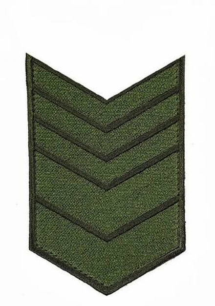 Нашивка за выслугу 13 лет оливковая (на липучке)