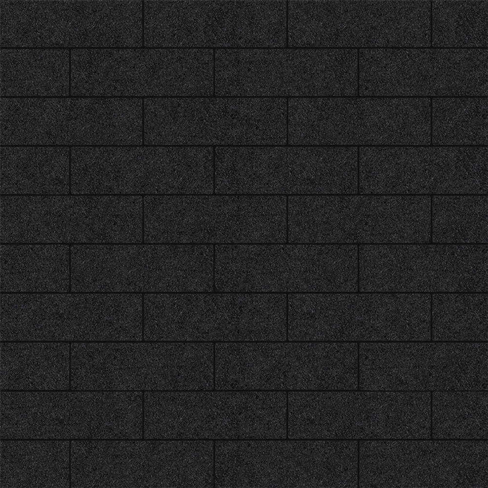 Тротуарная плитка ПРЯМОУГОЛЬНИК 300х100 мм - Стоунмикс Черный