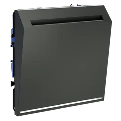 Выключатель встраиваемый VOLTUM S70 карточный 16А, (титан) vls010706