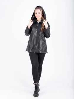 Куртка женская кожаная большие размеры