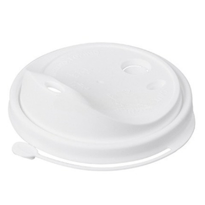 Крышка для стакана (d-80 мм) тип К с питейником белая ВЗЛП (50/1000 шт.) 3020б